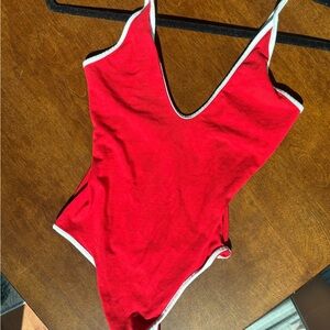 Red bodysuit